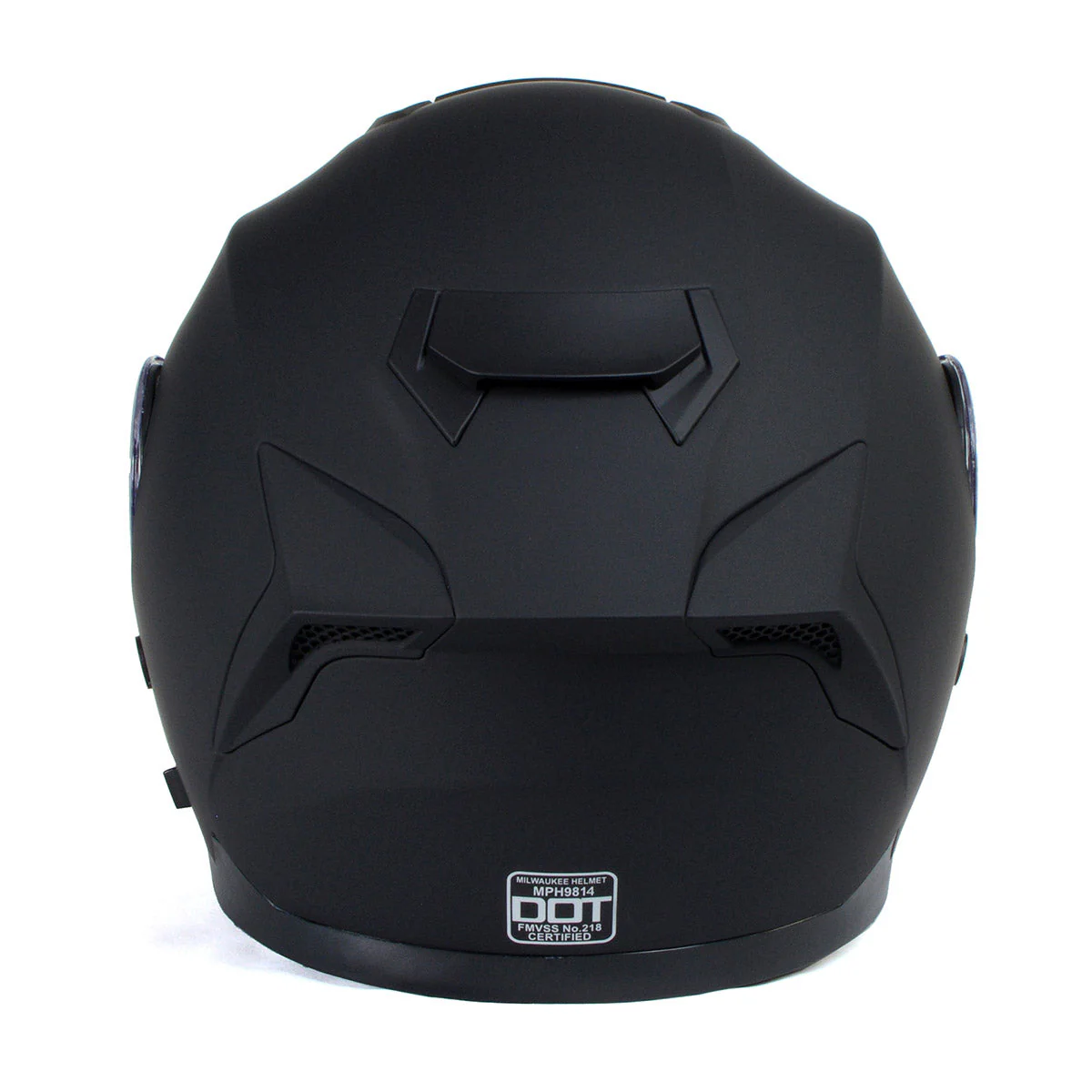 Milwaukee Helmets MPH9814DOT 'Breeze' Flat Black Modular Helmet for Men and Women Biker w/ MP7922FMSET Heated Balaclava Bundle - Image 17