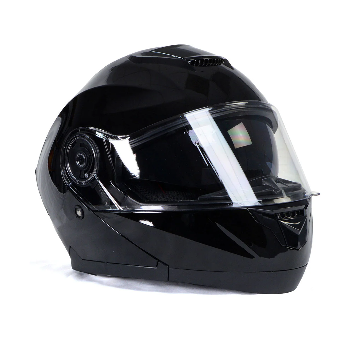 Milwaukee Helmets MPH9815DOT 'Breeze' Gloss Black Modular Helmet for Men and Women Biker w/ MP7922FMSET Heated Balaclava Bundle - Image 14
