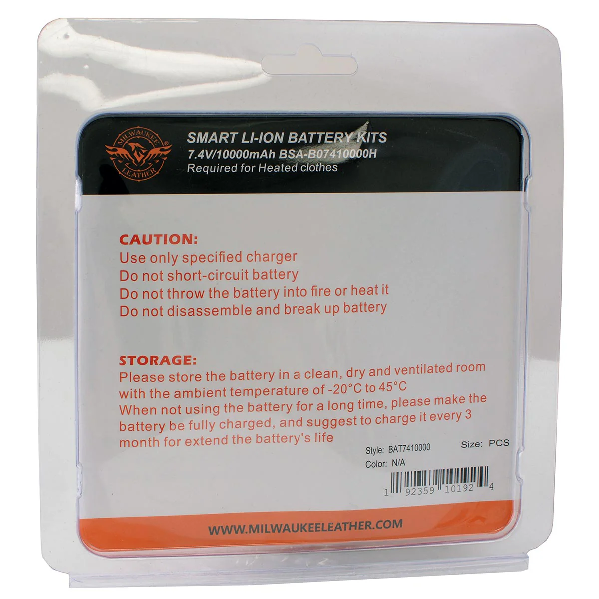 Milwaukee Leather and Nexgen Heat BAT7410000 7.4v Universal Battery 10000 MAH for Heated Apparel - Image 6