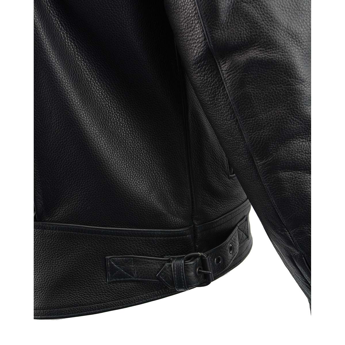 Milwaukee Leather LKM1720 Men's Black Premium Leather Motorcycle Vented Leather Jacket w/ Multi-Utility Pockets - Image 18