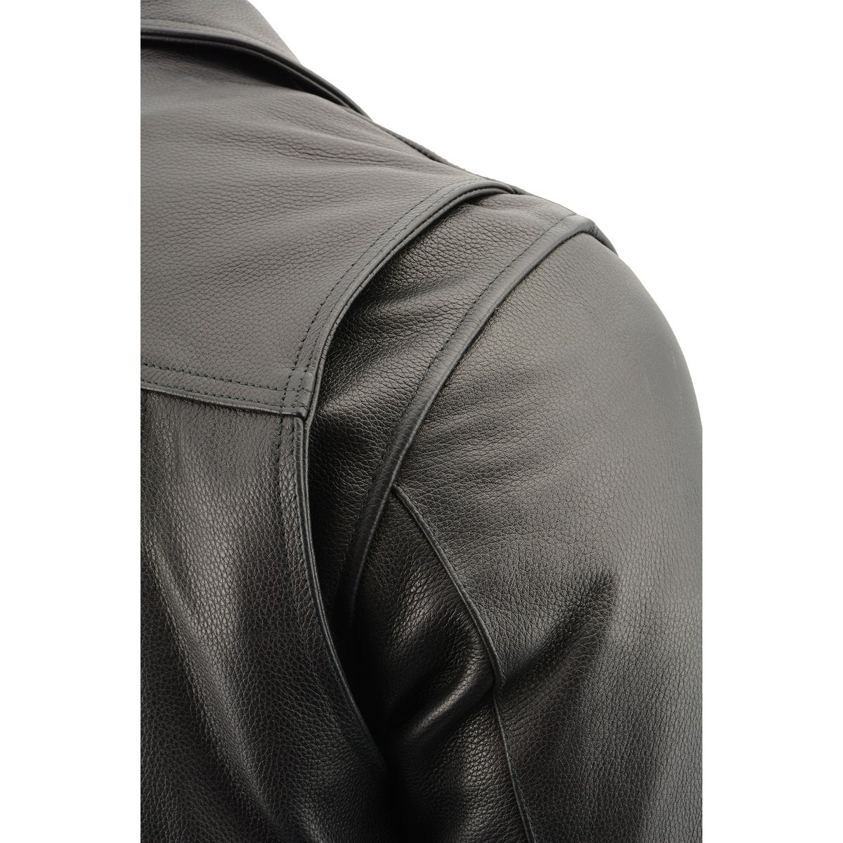Milwaukee Leather LKM1760 Men's Black Leather Motorcycle Riders Jacket w/ Multi-Utility Pockets - Image 10