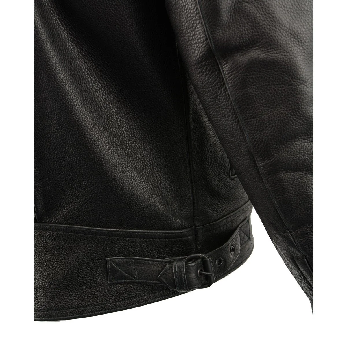 Milwaukee Leather LKM1760 Men's Black Leather Motorcycle Riders Jacket w/ Multi-Utility Pockets - Image 12