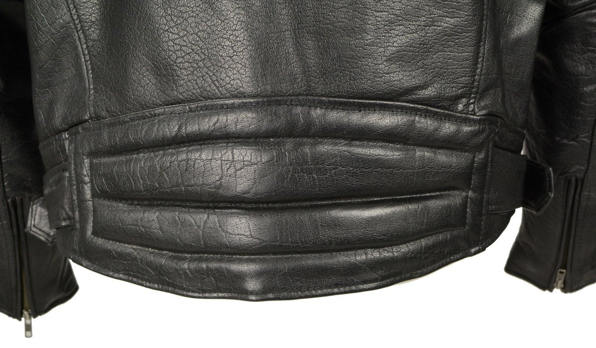 Milwaukee Leather LKM1770 Men's Black Premium Thick Leather Motorcycle Jacket Brando Style Biker Jacket - Image 10