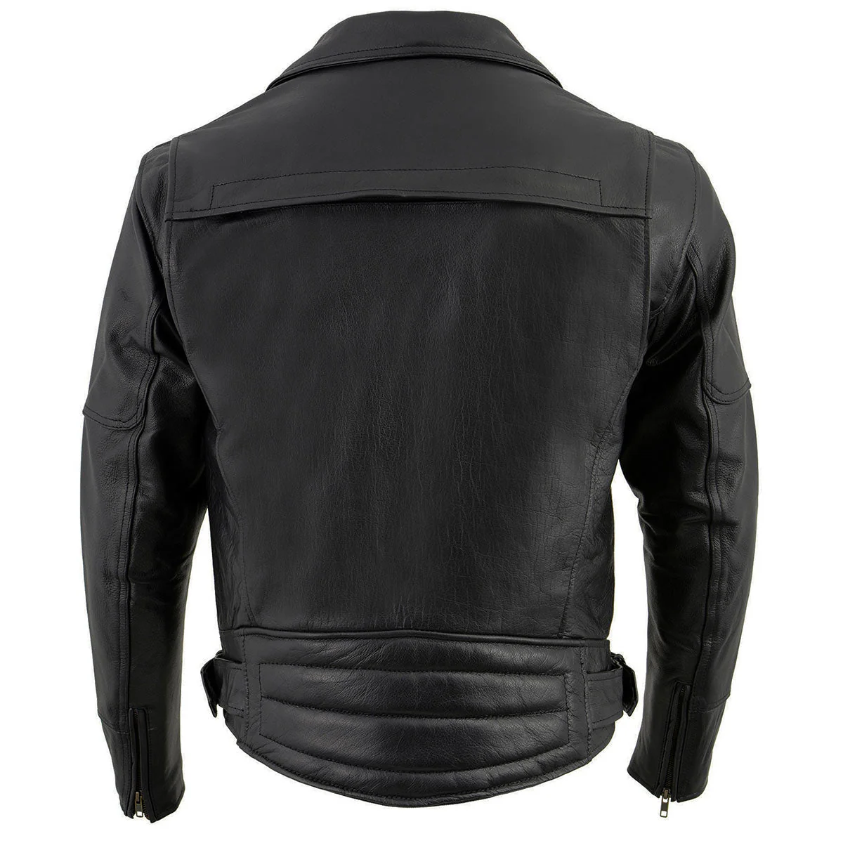 Milwaukee Leather LKM1770 Men's Black Premium Thick Leather Motorcycle Jacket Brando Style Biker Jacket - Image 21