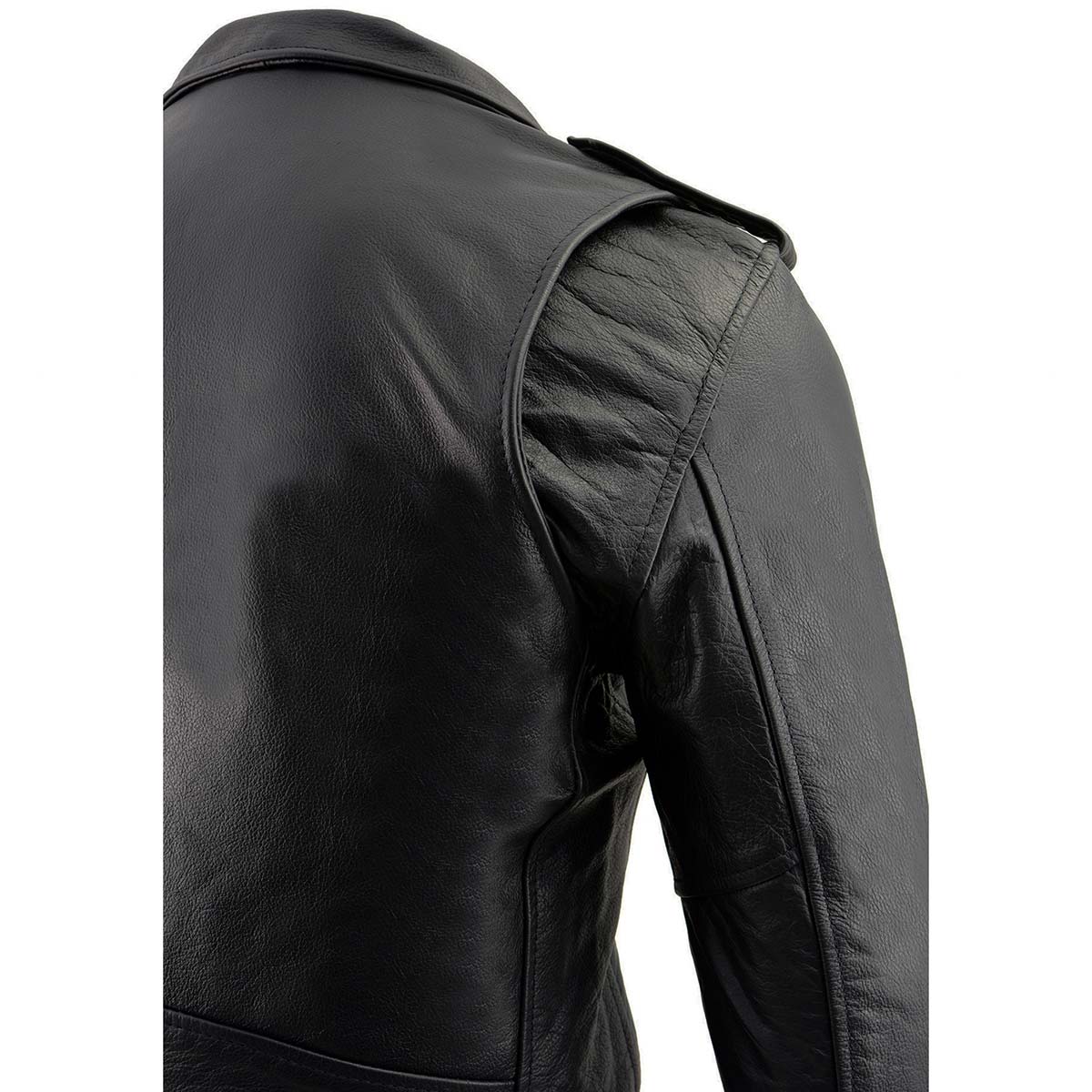 Milwaukee Leather LKM1781 Men's The Legend Classic Black Premium Leather Motorcycle Jacket w/ Quilted Liner - Image 11