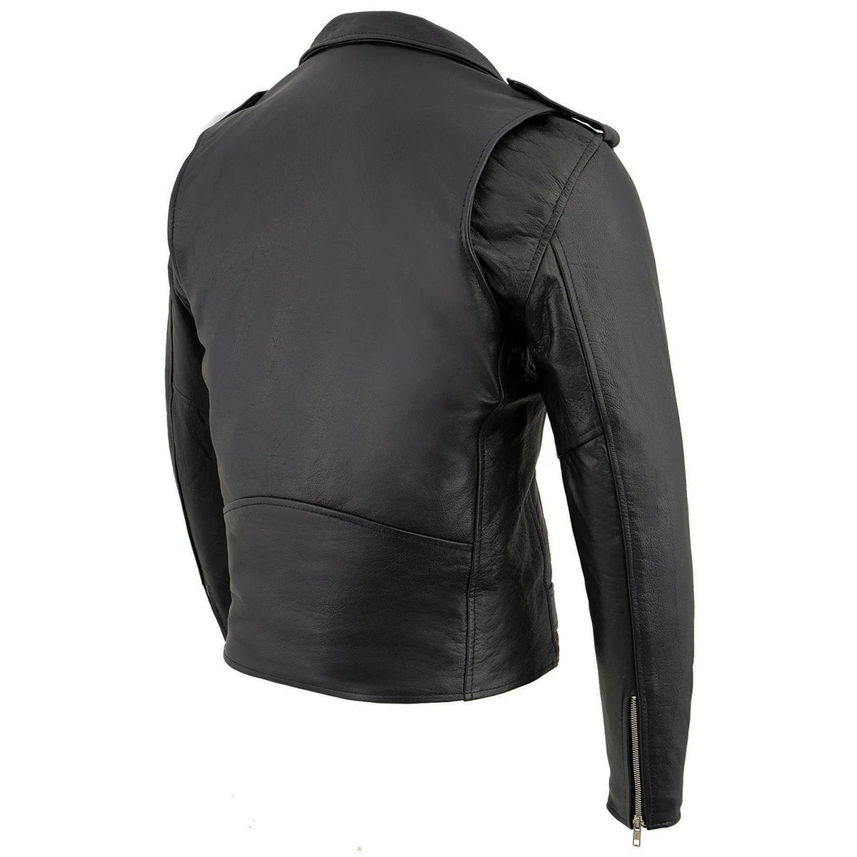 Milwaukee Leather LKM1781 Men's The Legend Classic Black Premium Leather Motorcycle Jacket w/ Quilted Liner - Image 13