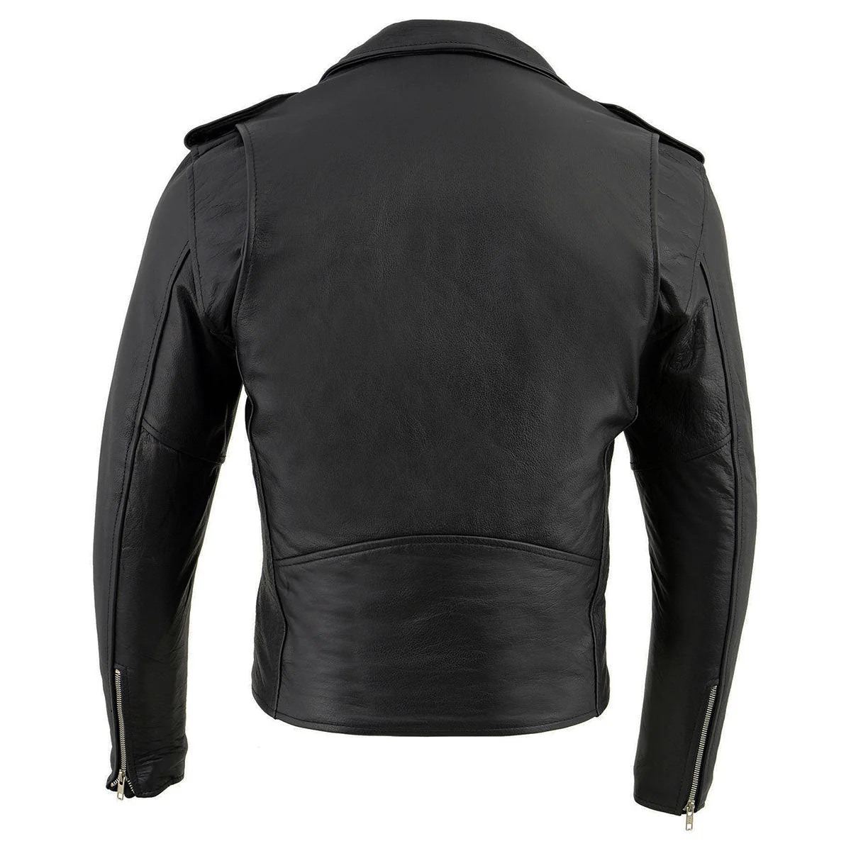 Milwaukee Leather LKM1781 Men's The Legend Classic Black Premium Leather Motorcycle Jacket w/ Quilted Liner - Image 7