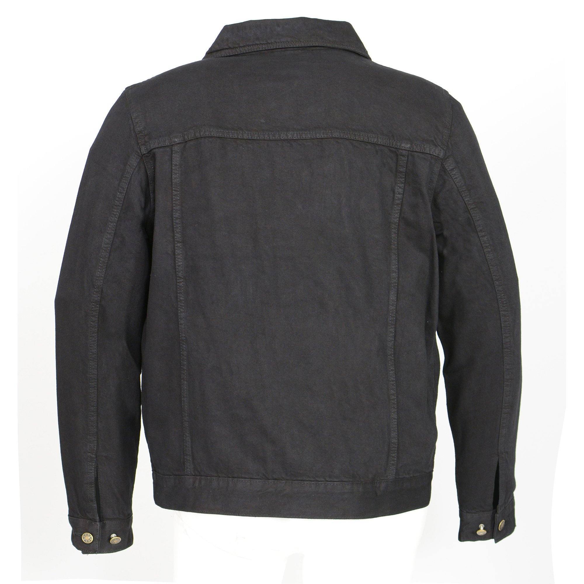 Milwaukee Leather MDM1015 Men's Black Classic Denim Jean Jacket - Image 2