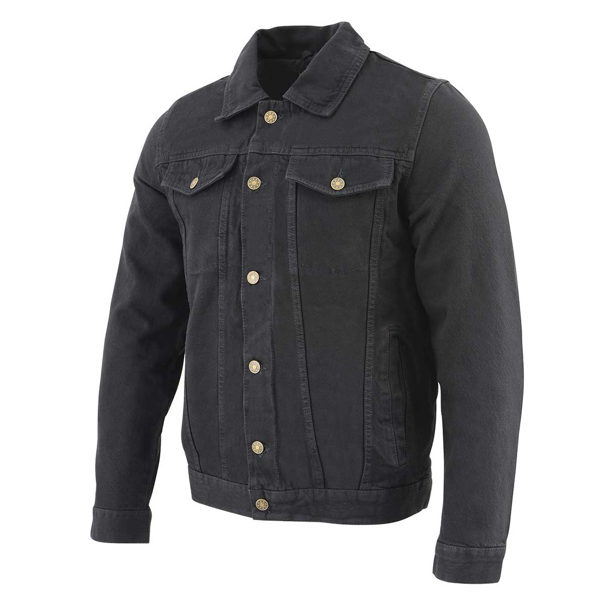 Milwaukee Leather MDM1015 Men's Black Classic Denim Jean Jacket - Image 4