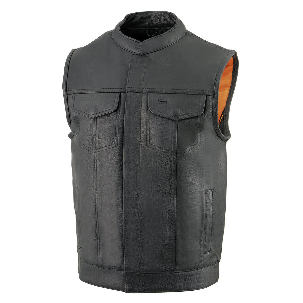 Milwaukee Leather Men's MLM3514 Black Premium Dual Closure Club Style Motorcycle Vest w/ Cool-Tec Leather Treatment - Image 17
