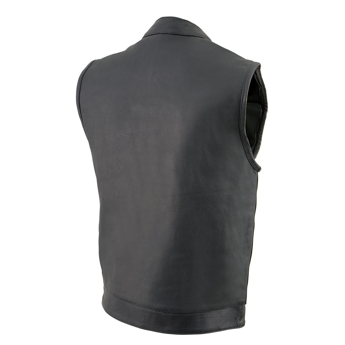 Milwaukee Leather Men's MLM3514 Black Premium Dual Closure Club Style Motorcycle Vest w/ Cool-Tec Leather Treatment - Image 18