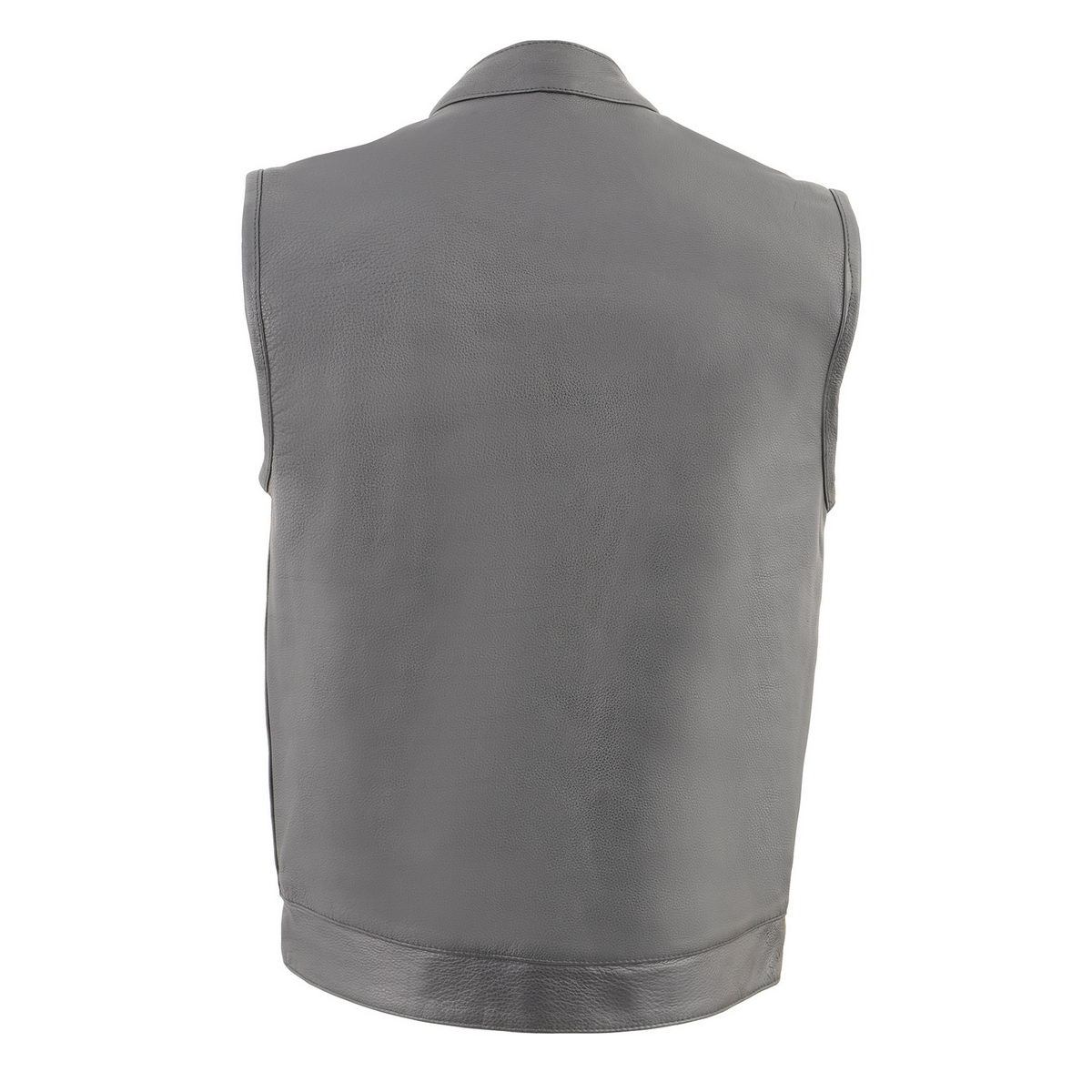 Milwaukee Leather Men's MLM3514 Black Premium Dual Closure Club Style Motorcycle Vest w/ Cool-Tec Leather Treatment - Image 6