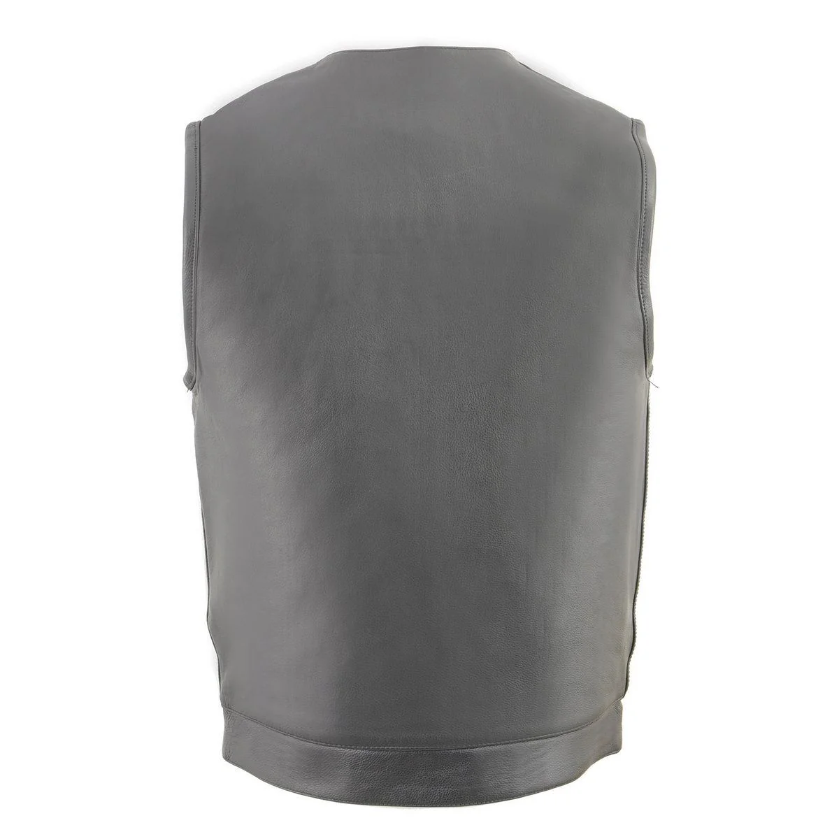 Milwaukee Leather Men's MLM3515 Black Premium Collarless Club Style Motorcycle Vest w/ Cool-Tec Leather Treatment - Image 8