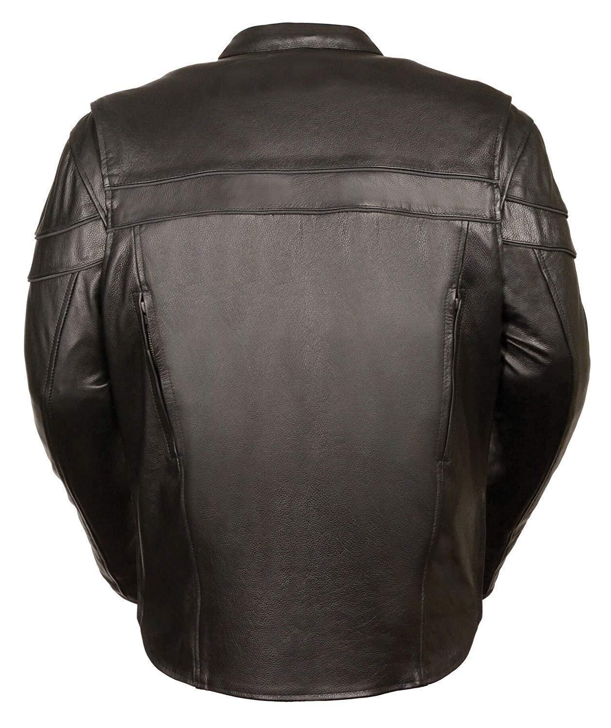 Milwaukee Leather ML1408 Men's Black 'Savage' Sporty Crossover Leather Jacket - Image 2