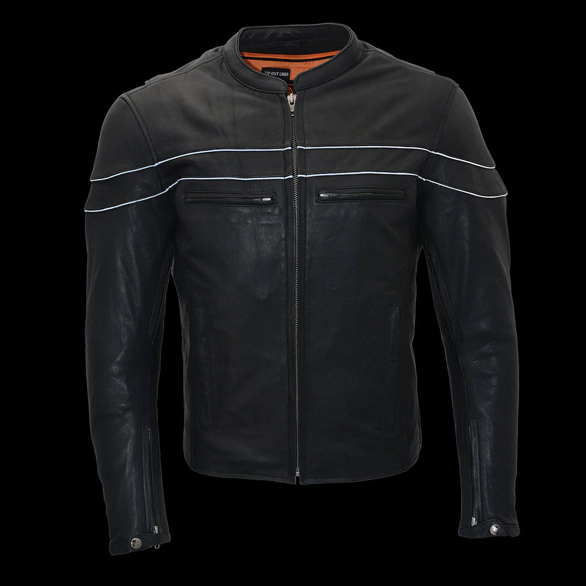 Milwaukee Leather ML1408RT Men's Retro Brown 'Savage' Sporty Crossover Retro Leather Jacket - Image 10