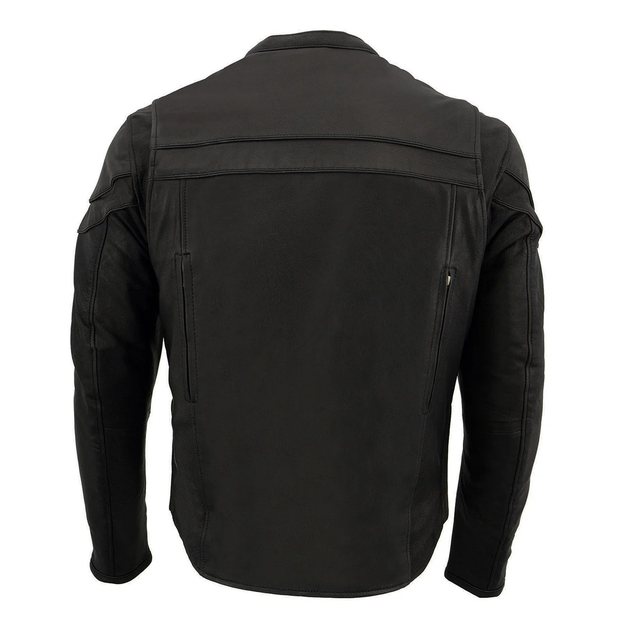 Milwaukee Leather MLM1525 Men's ‘Crossover’ Black Leather Lightweight MC Jacket - Image 8