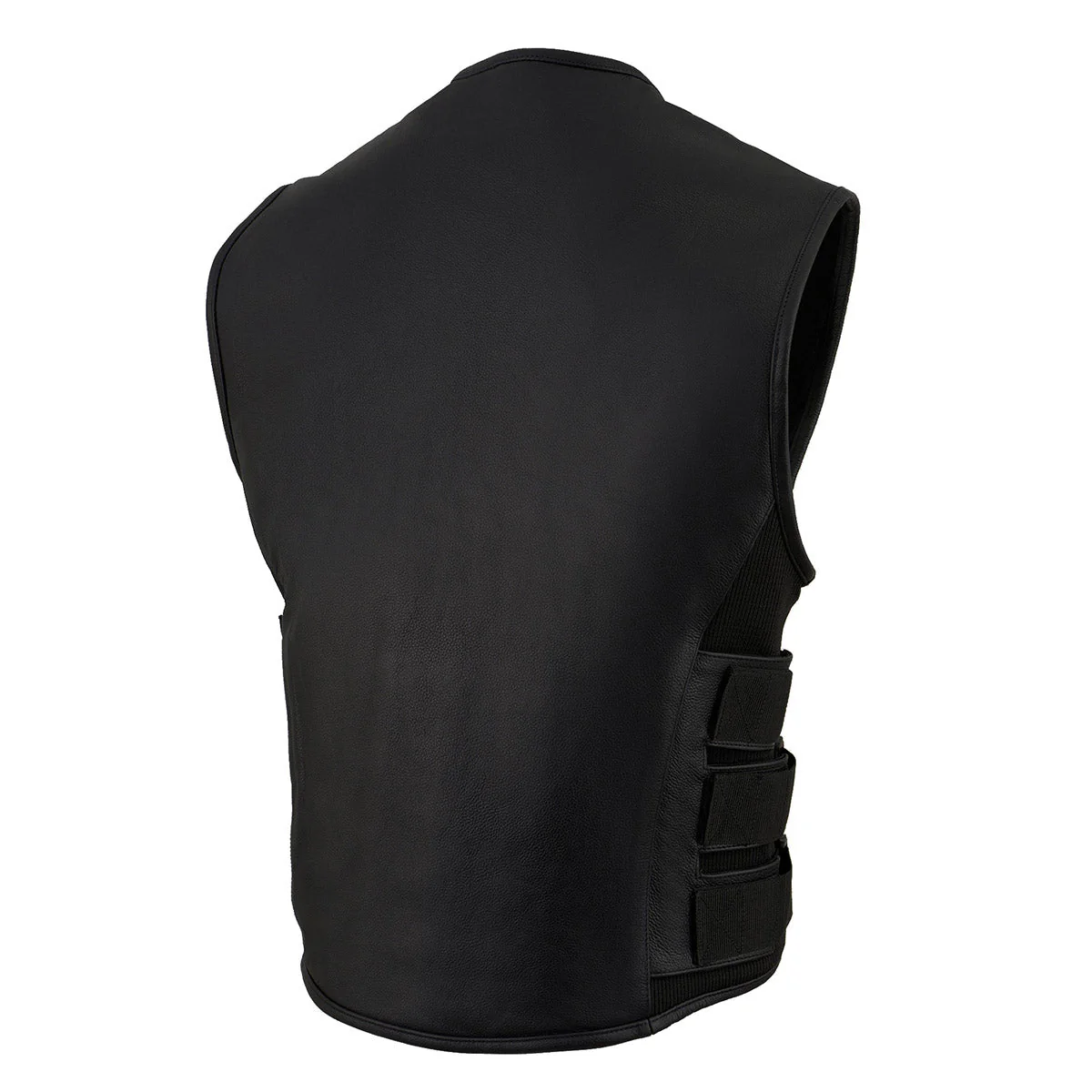 Milwaukee Leather MLM3500 Men's Swat Style Rider Leather Vest w/ Single Panel Back for Club Patches - Image 12