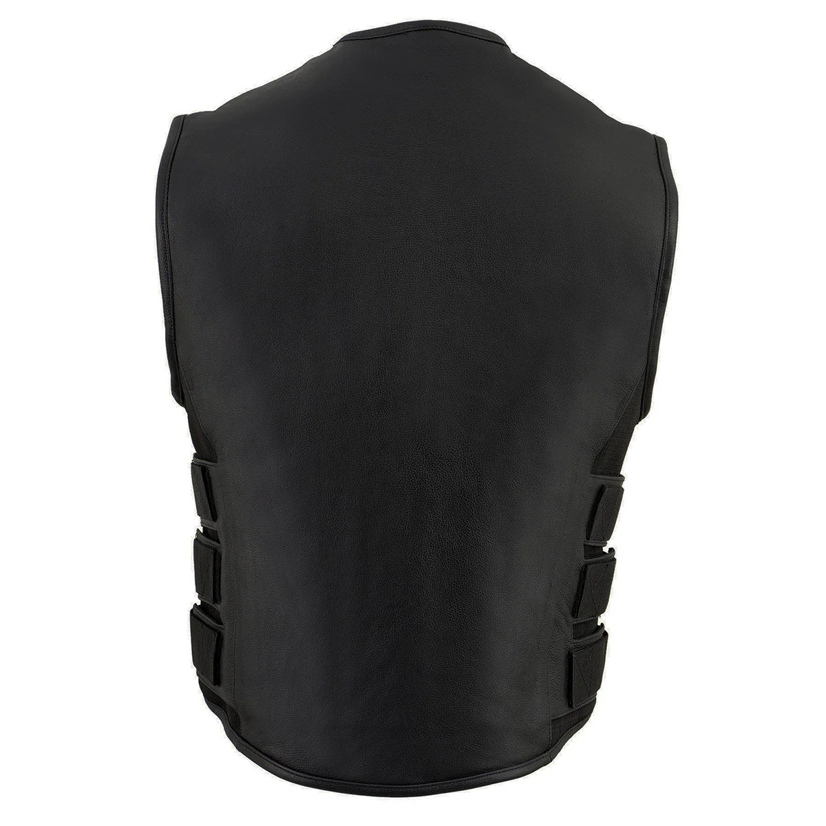 Milwaukee Leather MLM3500 Men's Swat Style Rider Leather Vest w/ Single Panel Back for Club Patches - Image 5