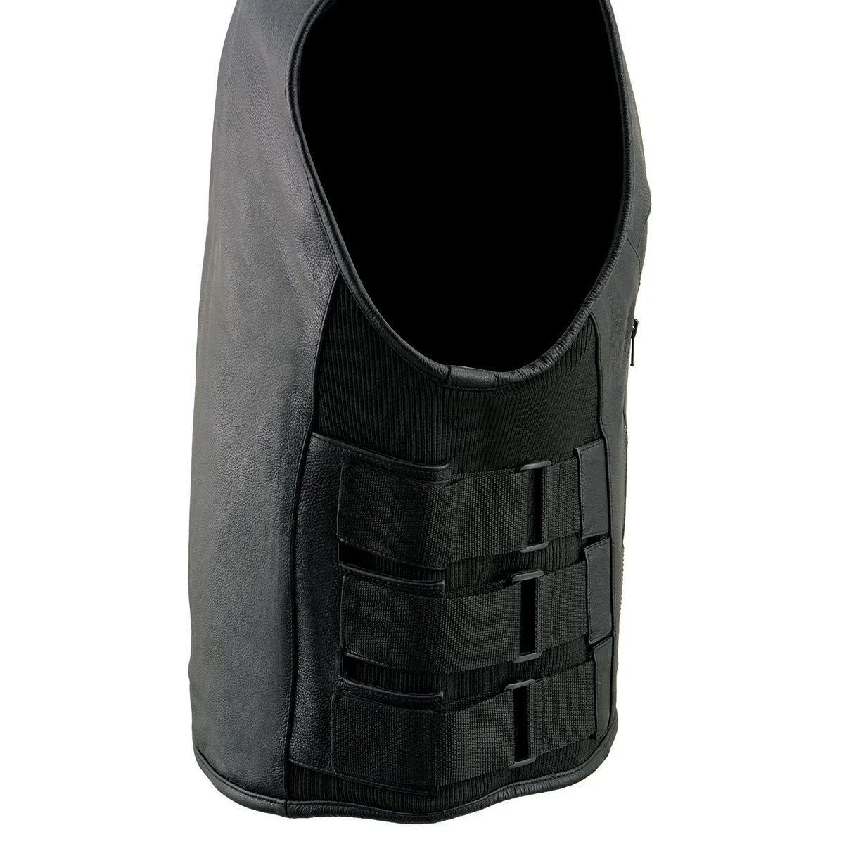 Milwaukee Leather MLM3500 Men's Swat Style Rider Leather Vest w/ Single Panel Back for Club Patches - Image 9