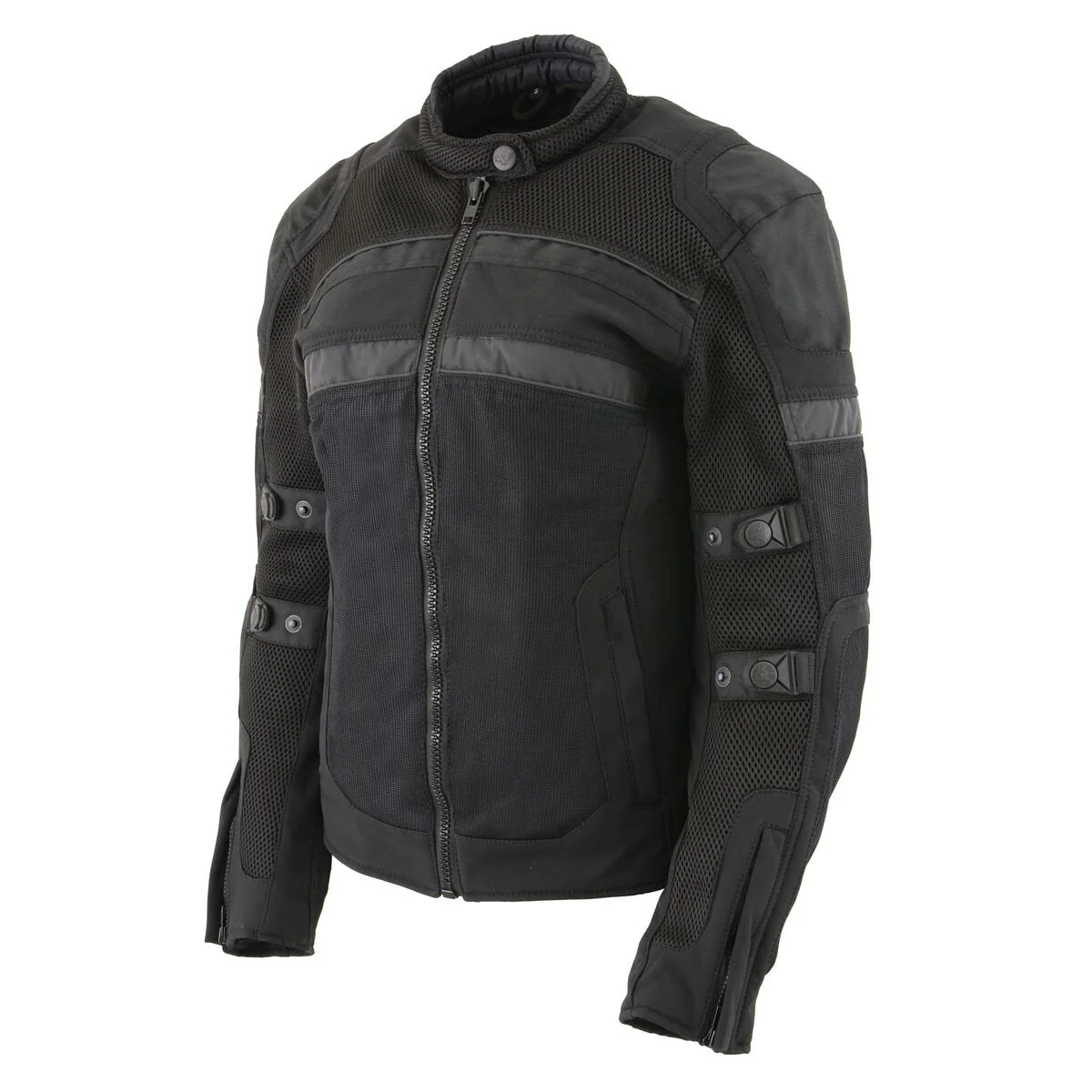 Milwaukee Leather MPL2775 Black Armored Textile Motorcycle Jacket for Women - All Season Jacket w/ Removable Liner - Image 10