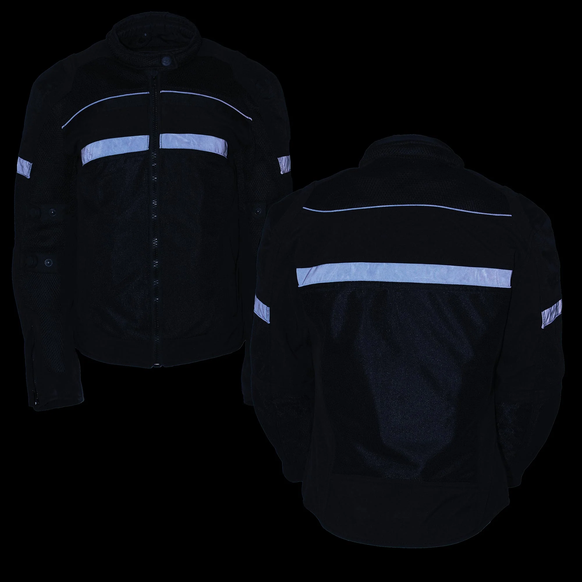 Milwaukee Leather MPL2775 Black Armored Textile Motorcycle Jacket for Women - All Season Jacket w/ Removable Liner - Image 18