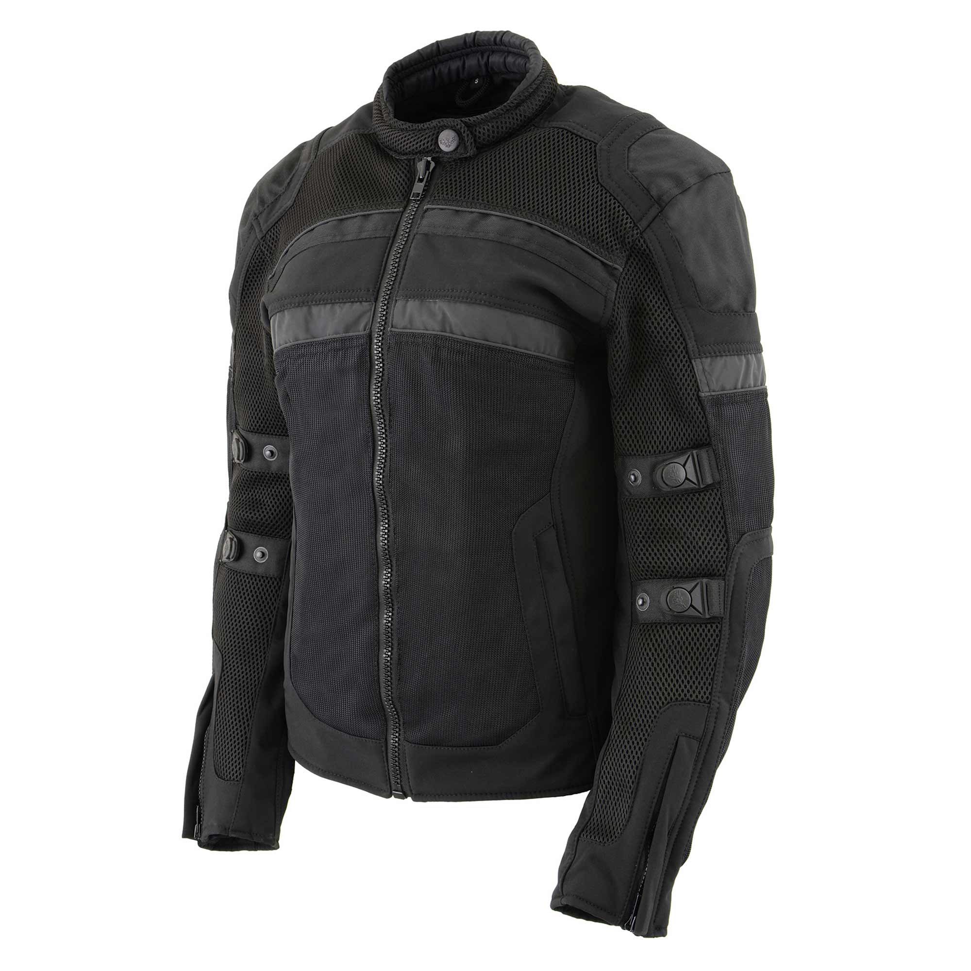 Milwaukee Leather MPL2775 Black Armored Textile Motorcycle Jacket for Women - All Season Jacket w/ Removable Liner - Image 22