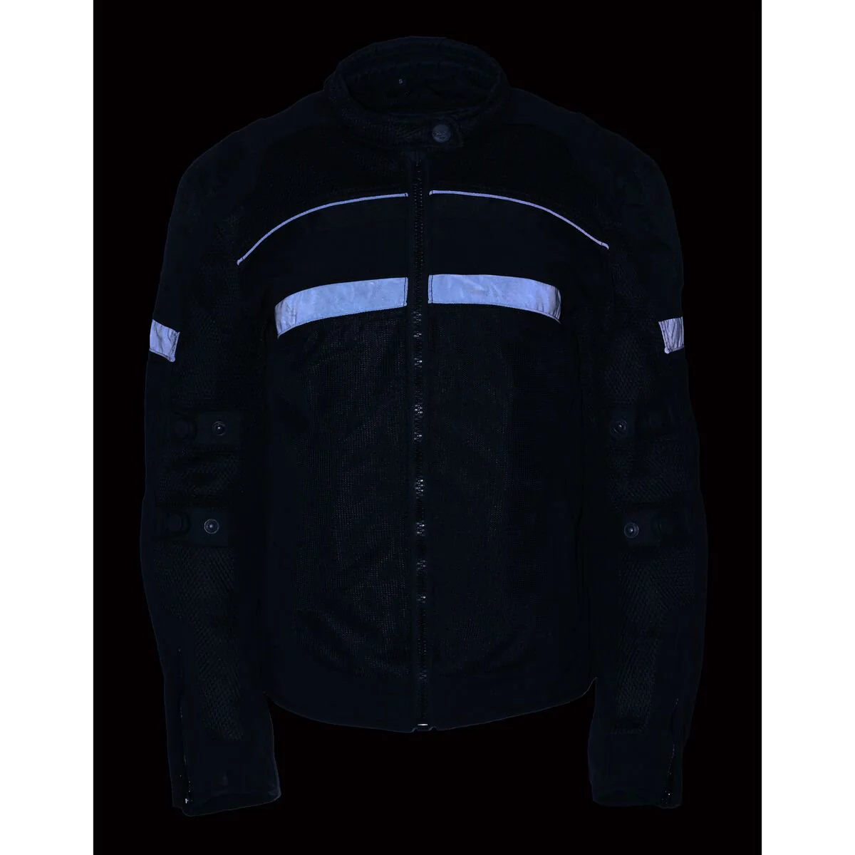 Milwaukee Leather MPL2775 Black Armored Textile Motorcycle Jacket for Women - All Season Jacket w/ Removable Liner - Image 7