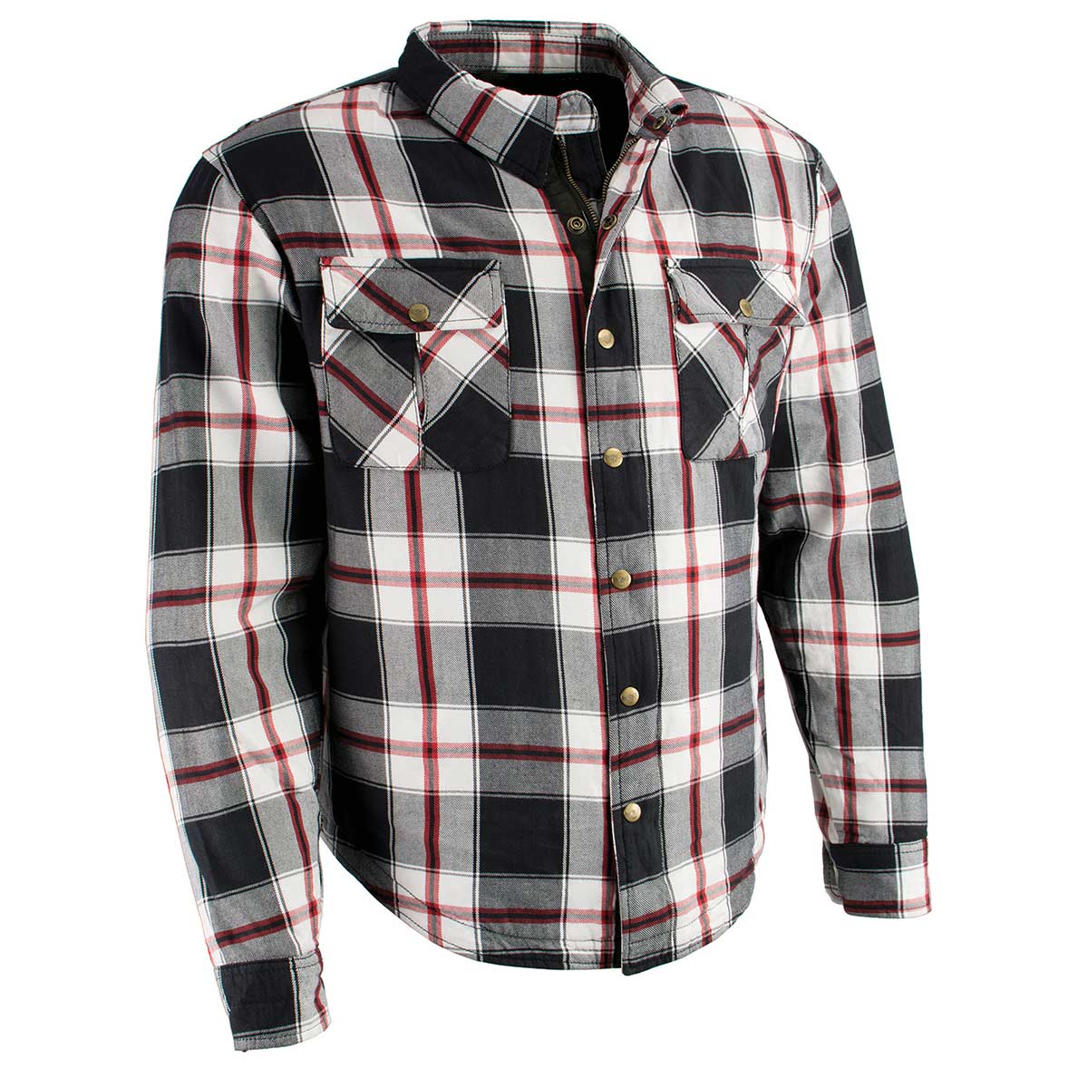 Milwaukee Leather MPM1625 Men's Plaid Flannel Biker Shirt with CE Approved Armor - Reinforced w/ Aramid Fibers - Image 11