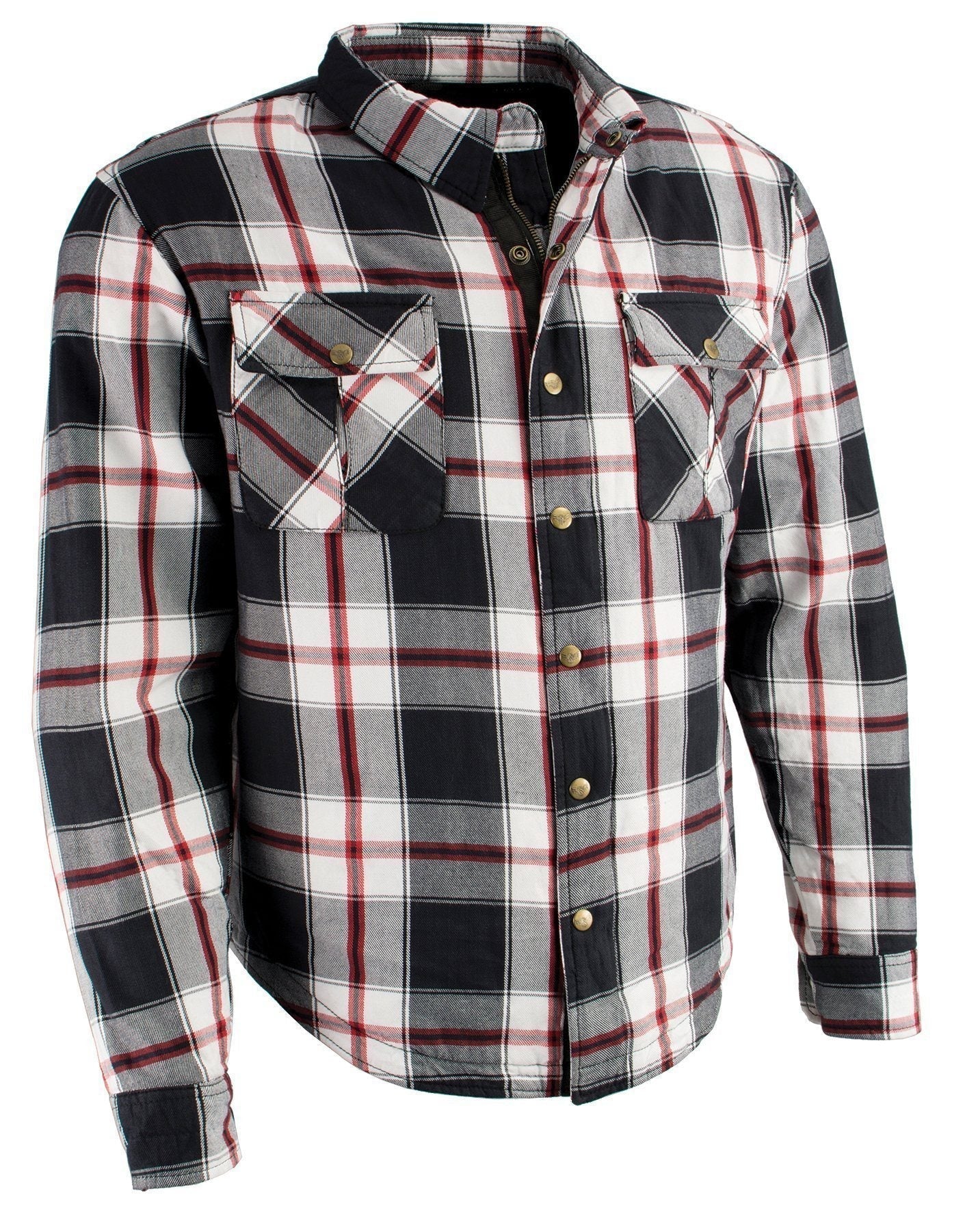 Milwaukee Leather MPM1625 Men's Plaid Flannel Biker Shirt with CE Approved Armor - Reinforced w/ Aramid Fibers - Image 9