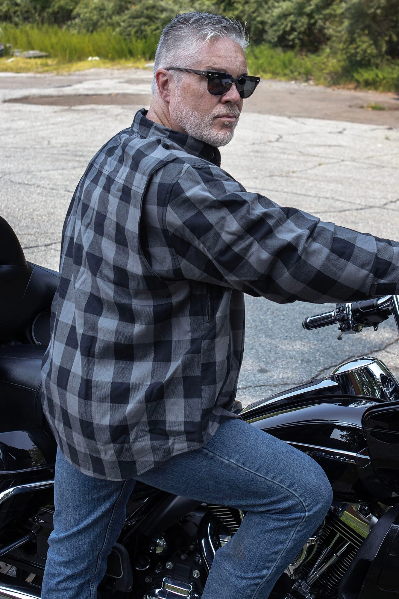 Milwaukee Leather MPM1630 Men's Plaid Flannel Biker Shirt w/ CE Armor - Reinforced w/ Aramid Fibers - Image 11