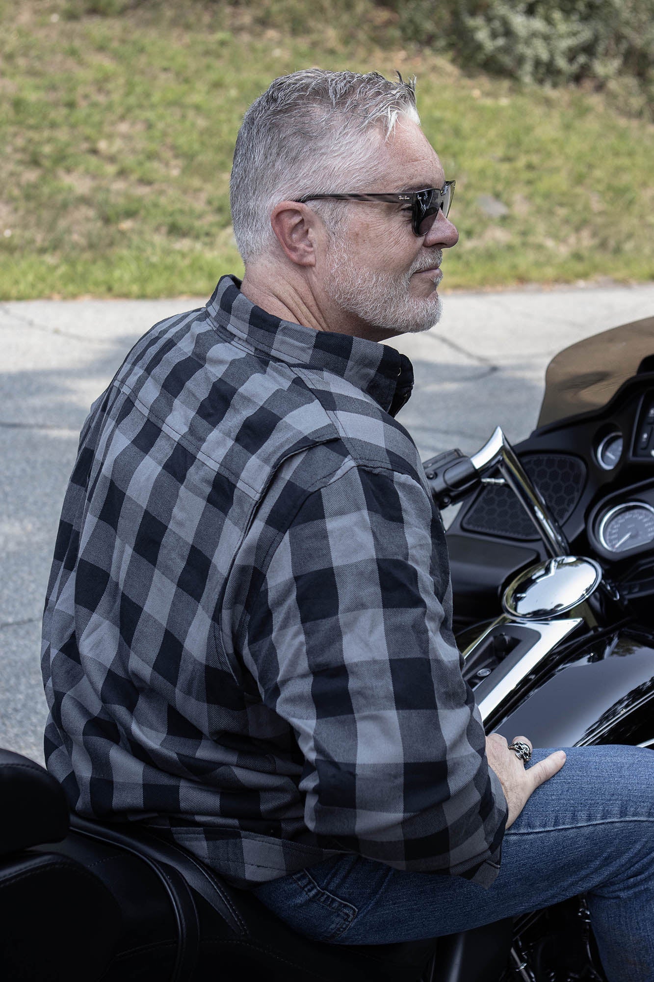 Milwaukee Leather MPM1630 Men's Plaid Flannel Biker Shirt w/ CE Armor - Reinforced w/ Aramid Fibers - Image 5
