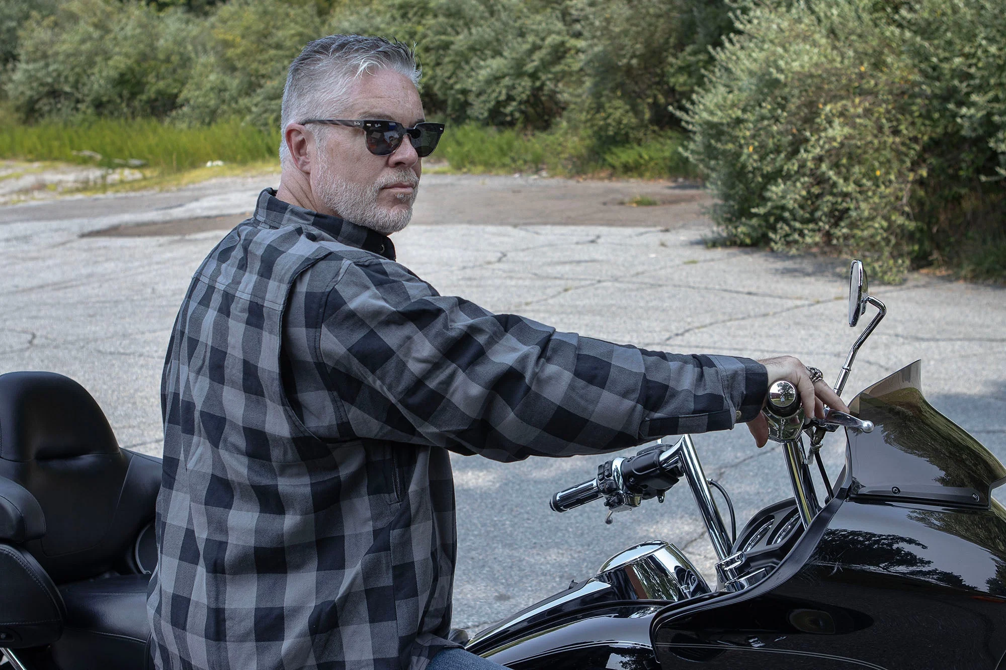 Milwaukee Leather MPM1630 Men's Plaid Flannel Biker Shirt w/ CE Armor - Reinforced w/ Aramid Fibers - Image 9