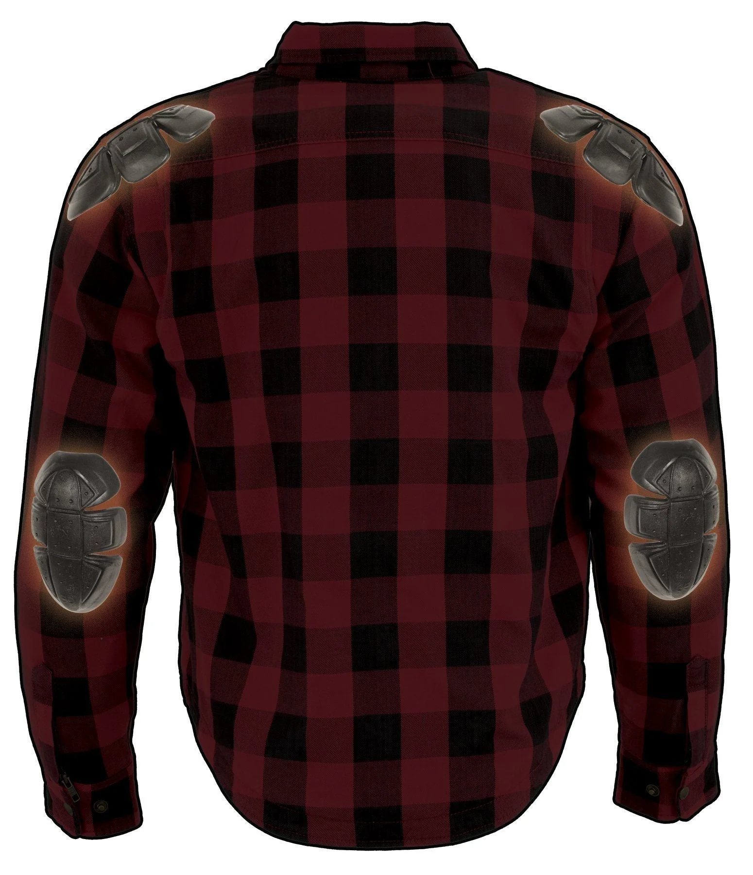 Milwaukee Leather MPM1631 Men's Plaid Flannel Biker Shirt with CE Approved Armor - Reinforced w/ Aramid Fiber - Image 2