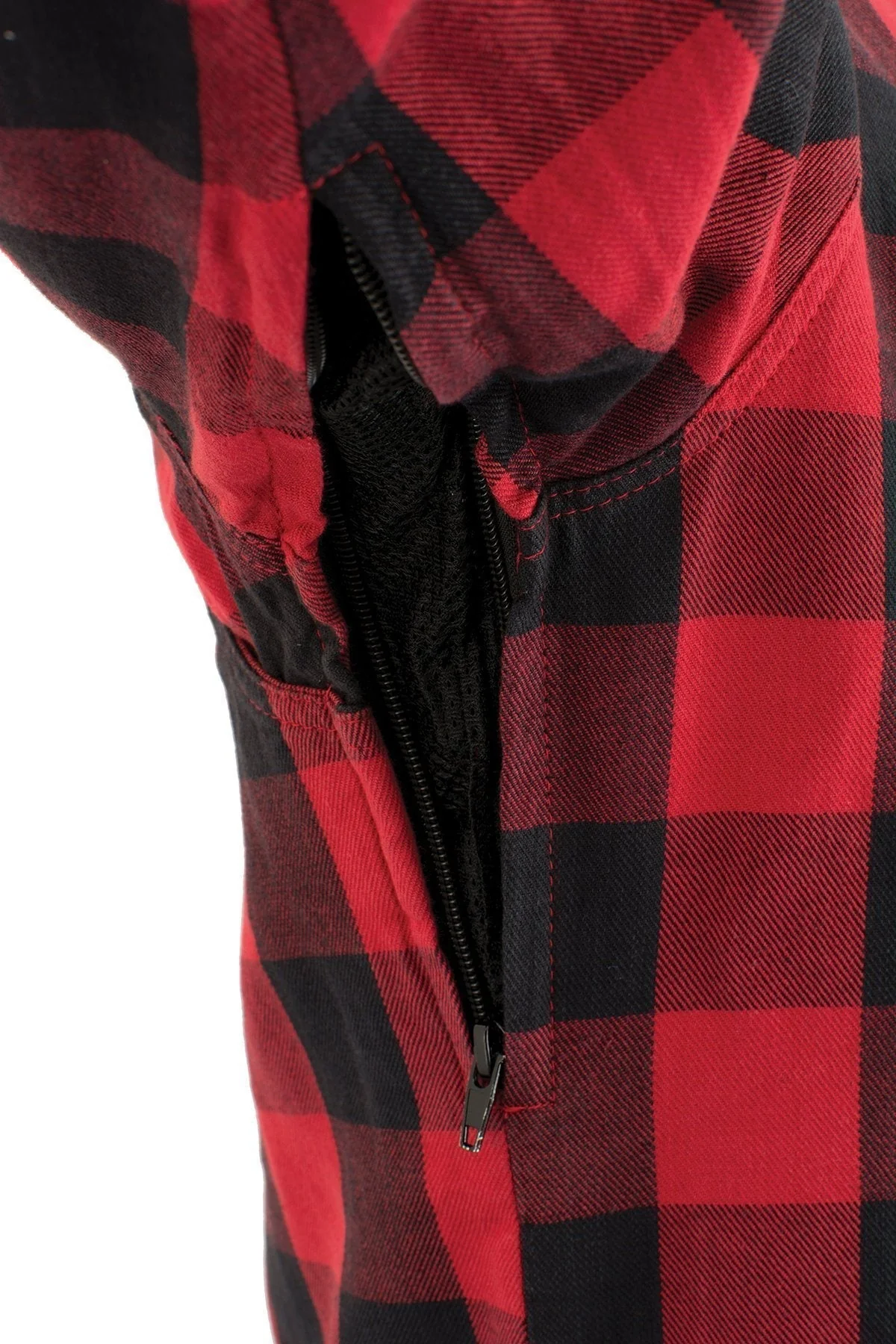 Milwaukee Leather MPM1631 Men's Plaid Flannel Biker Shirt with CE Approved Armor - Reinforced w/ Aramid Fiber - Image 6