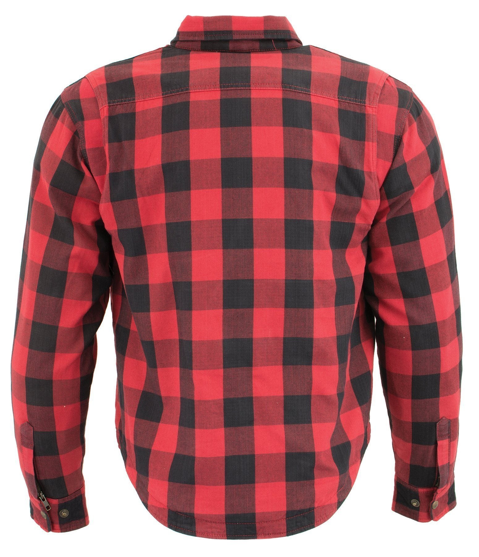 Milwaukee Leather MPM1631 Men's Plaid Flannel Biker Shirt with CE Approved Armor - Reinforced w/ Aramid Fiber - Image 7