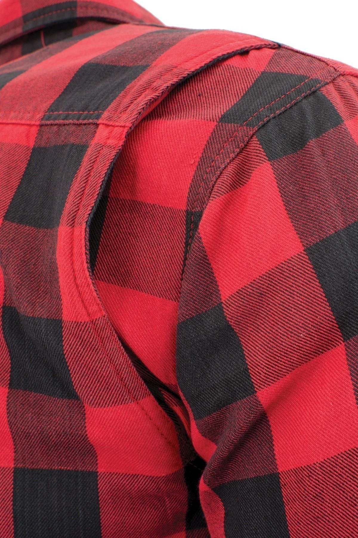 Milwaukee Leather MPM1631 Men's Plaid Flannel Biker Shirt with CE Approved Armor - Reinforced w/ Aramid Fiber - Image 9