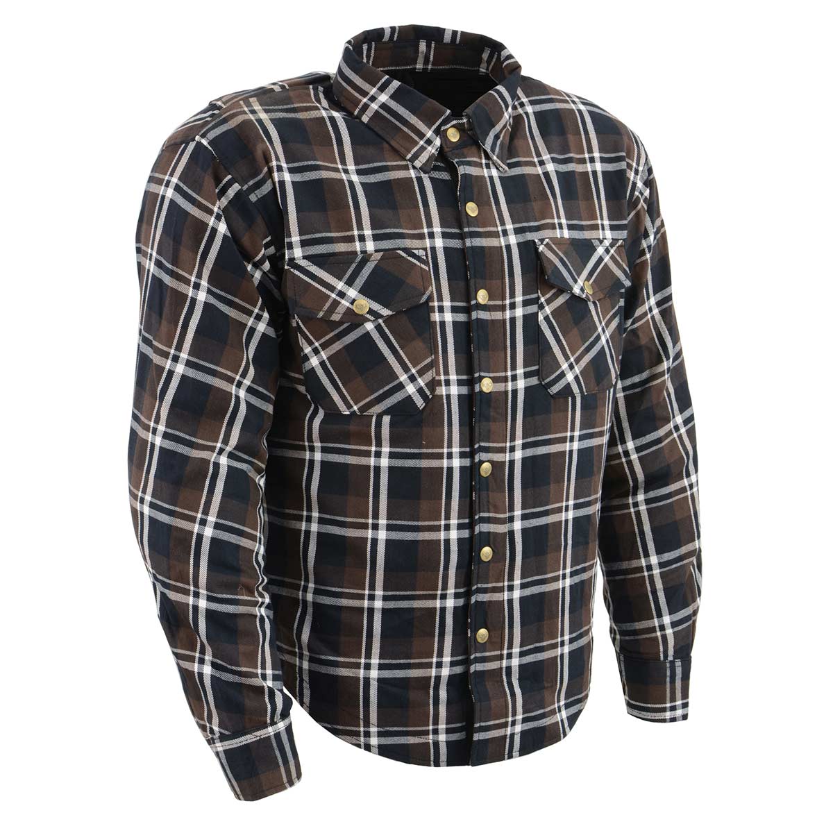 Milwaukee Leather MPM1643 Men's Plaid Flannel Biker Shirt with CE Approved Armor - Reinforced w/ Aramid Fiber - Image 11