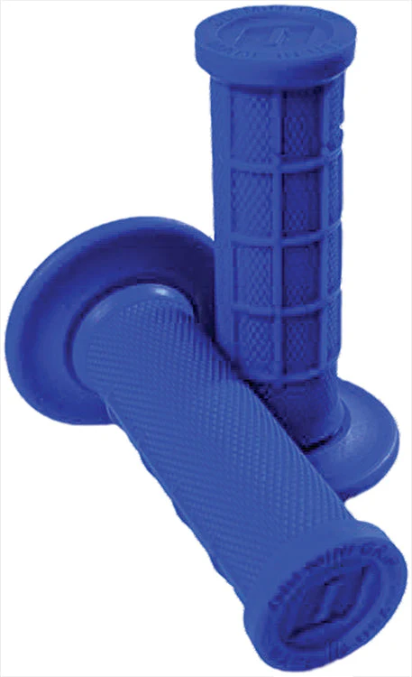 ODI Mini MX Half Waffle Grips  - Blue - Grips for Pitbikes and Minibikes - PW50 | CRF50/XR50 | TTR50 / SX 50 - Image 2