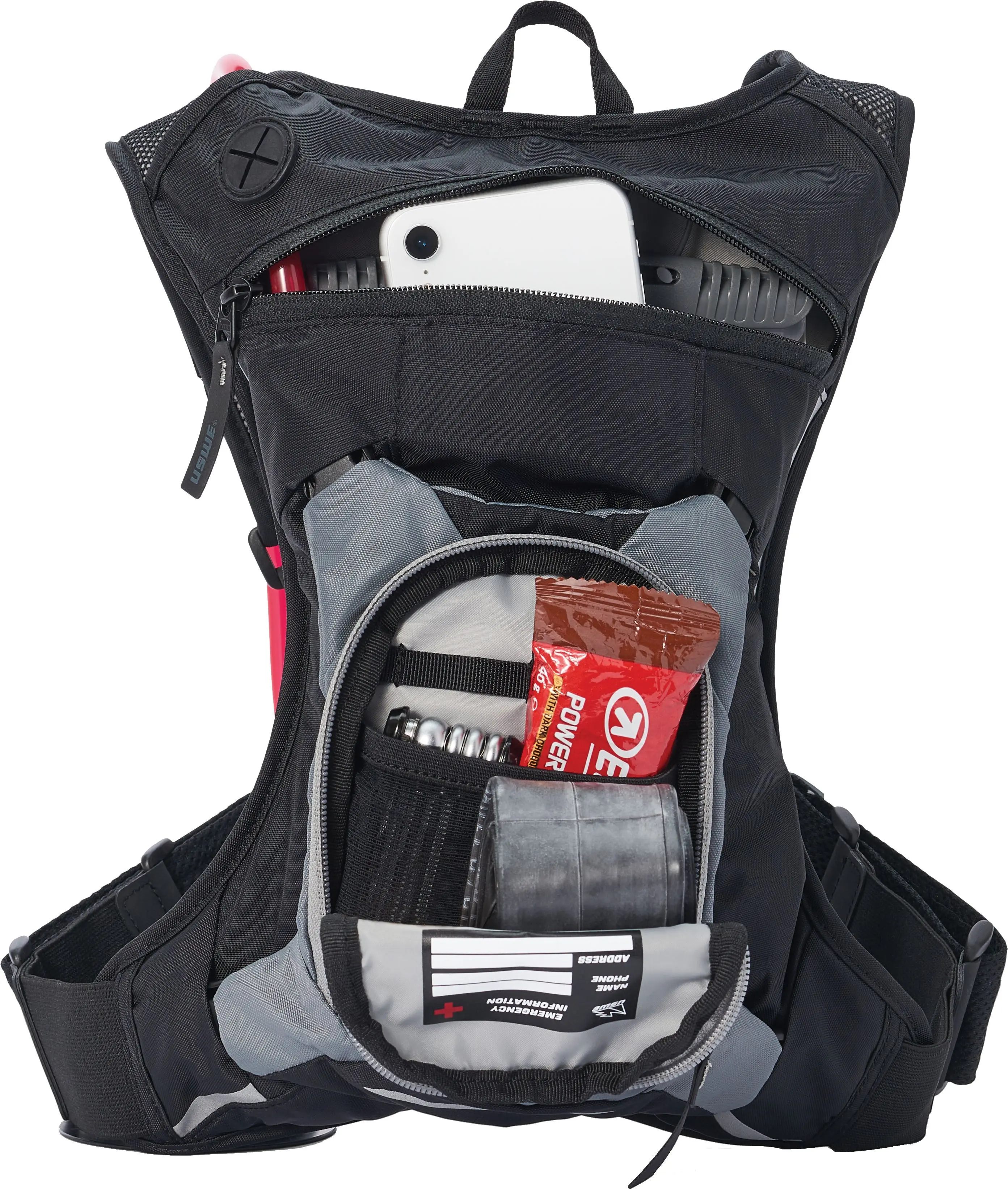 USWE Raw Series Moto Hydro 3L Adv Black Hydration Pack Elite PNP - Image 3