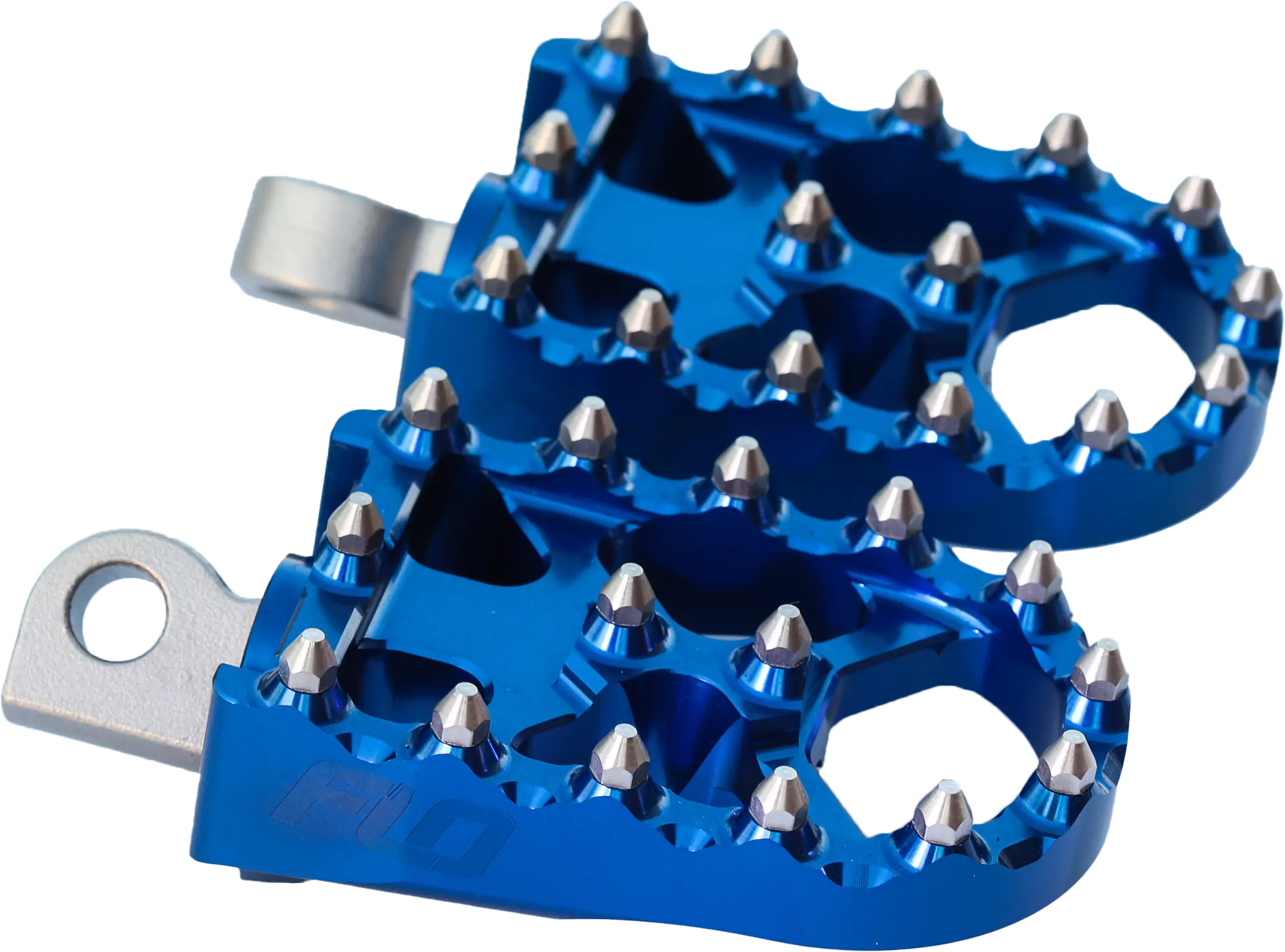 Moto Style Footpeg Set Blue 2"X 3.125" - Image 3