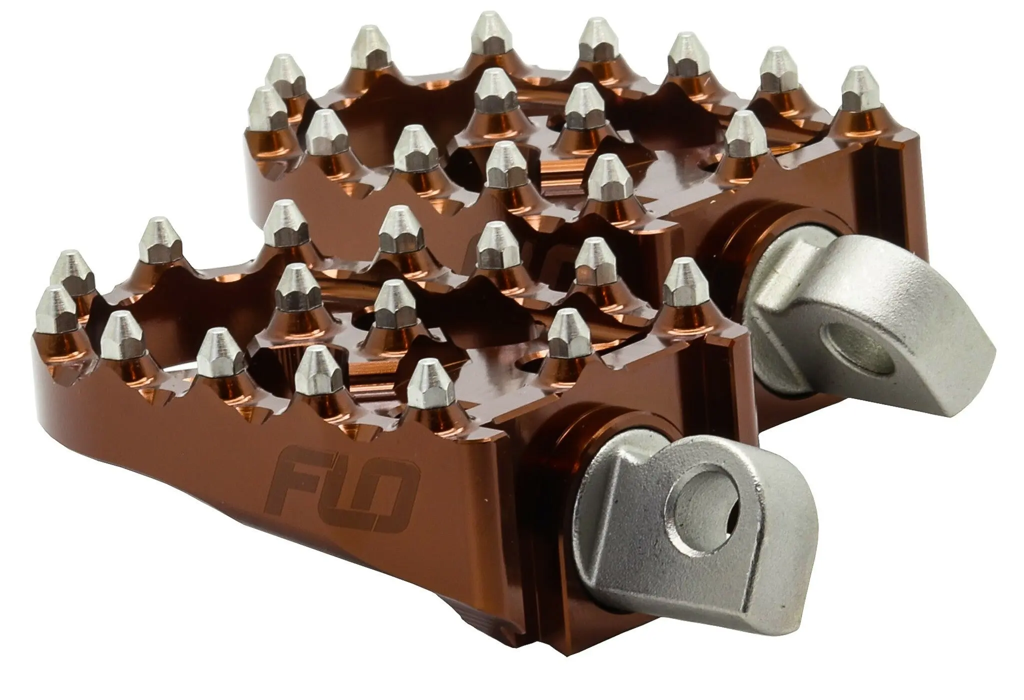 Moto Style Footpeg Set Bronze 2"X3.125" - Image 2