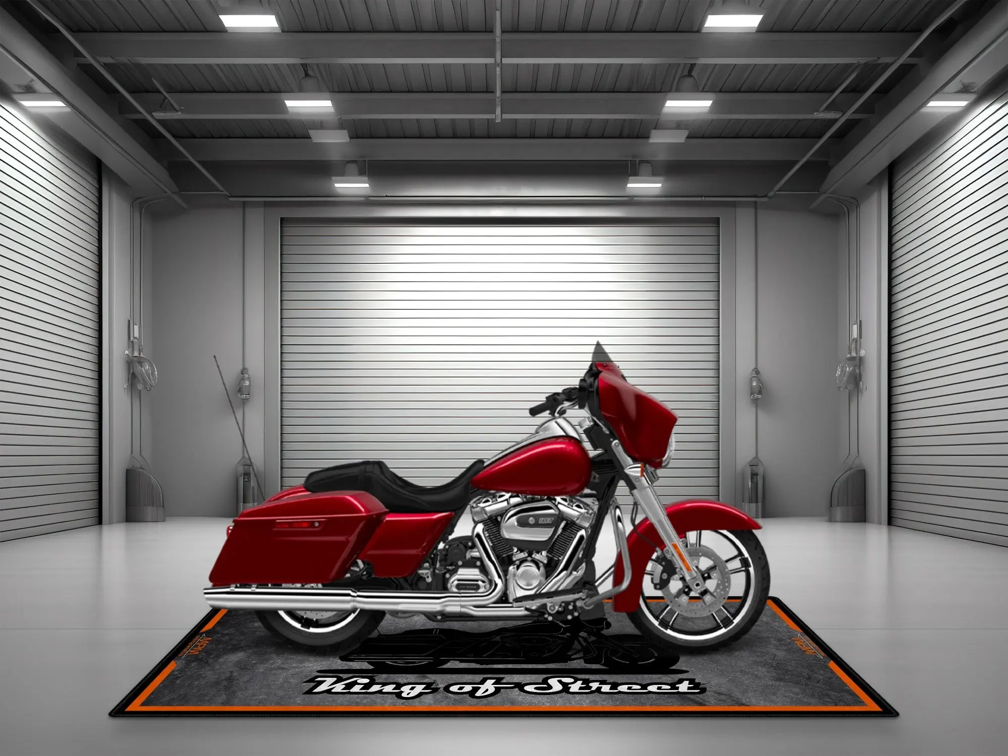 Motorcycle Mat Asphalt Design for Cruiser Motorcycle "King of Street" - MM7264 - Image 5