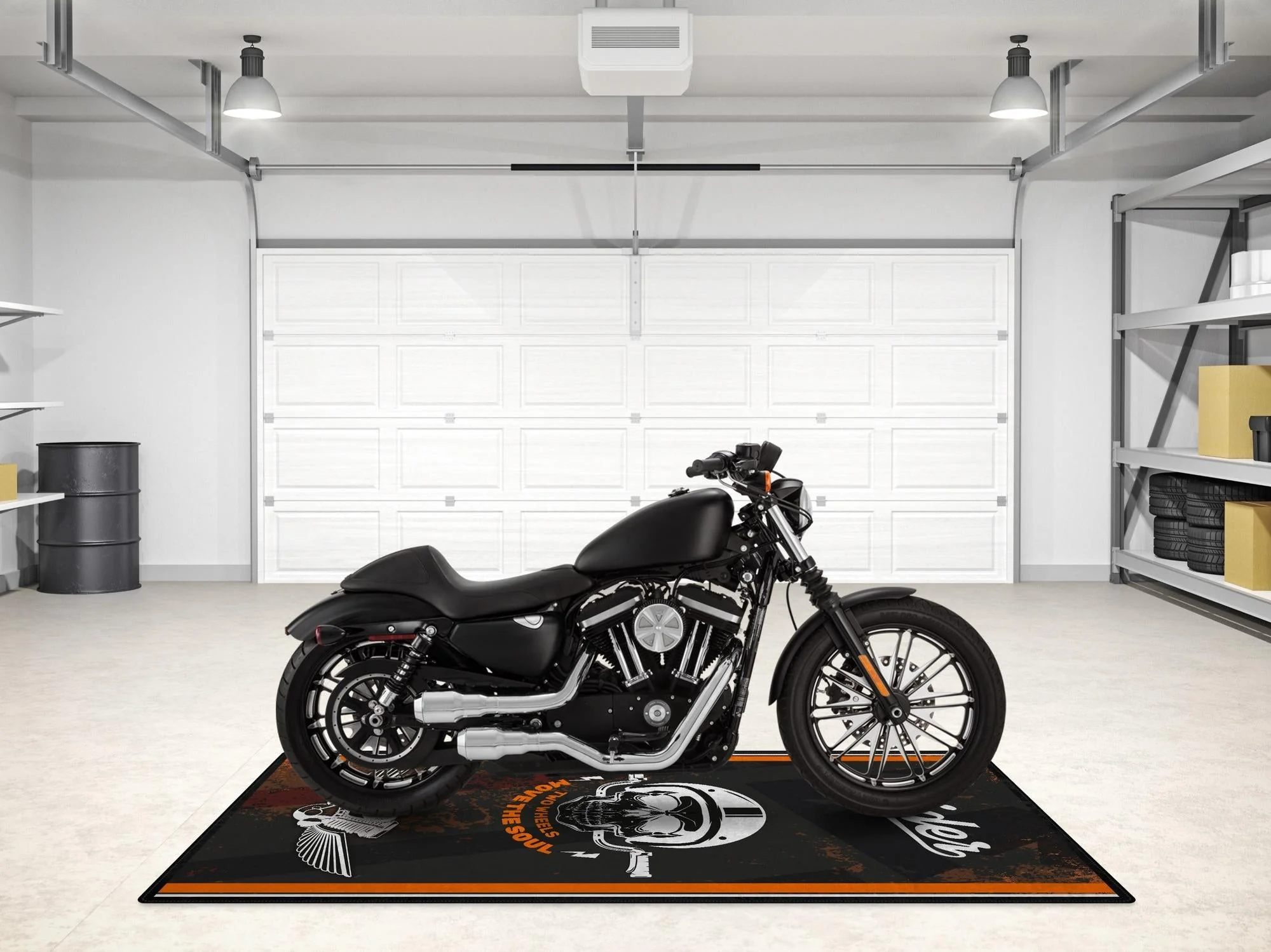 Motorcycle Mat Design for Chopper, Cruiser, Touring, Sport Motorcycle "Move The Soul" - MM7501 - Image 4