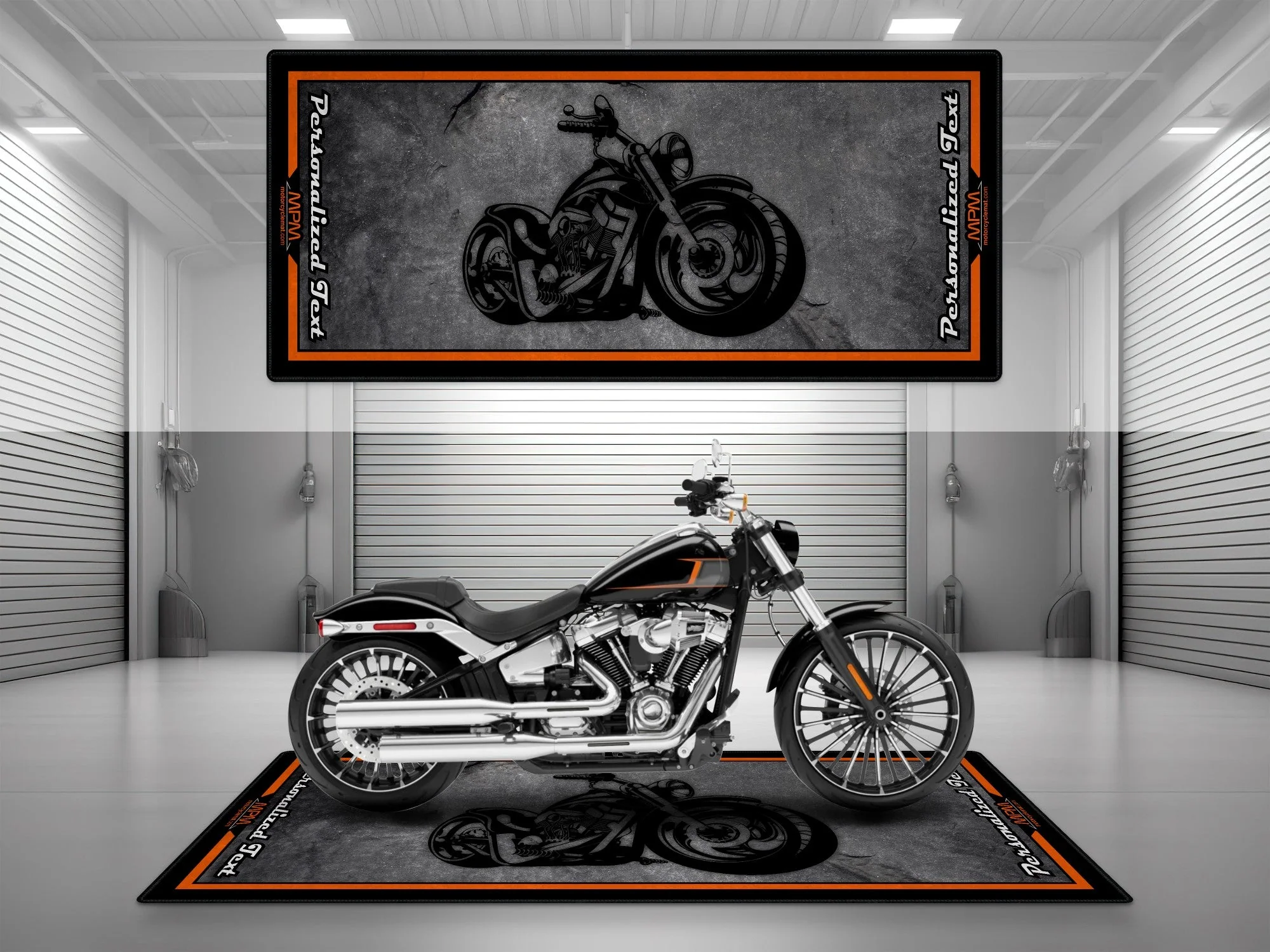 Motorcycle Mat Design for Chopper Motorcycle  - MM7208 - Image 3