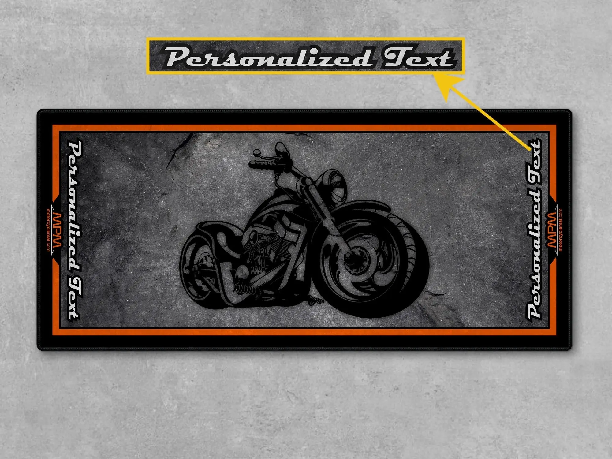 Motorcycle Mat Design for Chopper Motorcycle  - MM7208 - Image 4