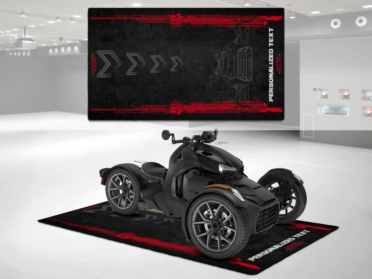 Motorcycle Mat for Can-Am Ryker Motorcycle - U402 - Image 3