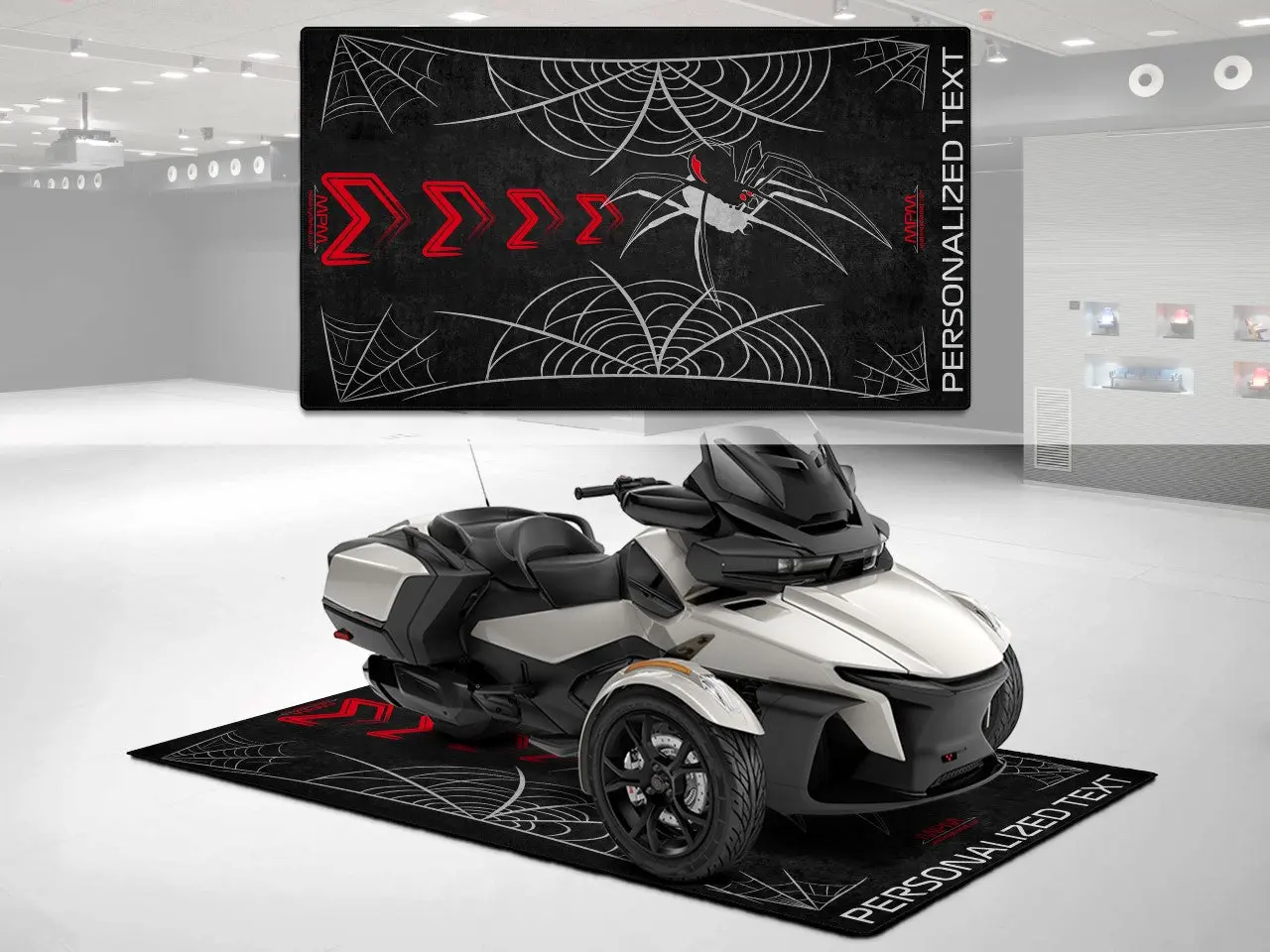Motorcycle Mat for Can-Am Spyder Motorcycle - U401 - Image 3