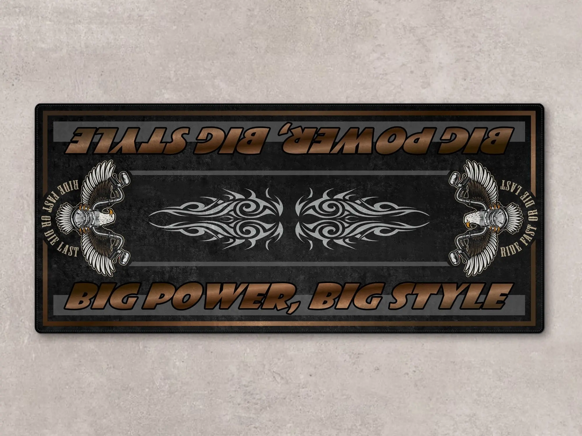 Motorcycle Mat for Cruiser Motorcycle "Big Power, Big Style" - MM7305 - Image 12