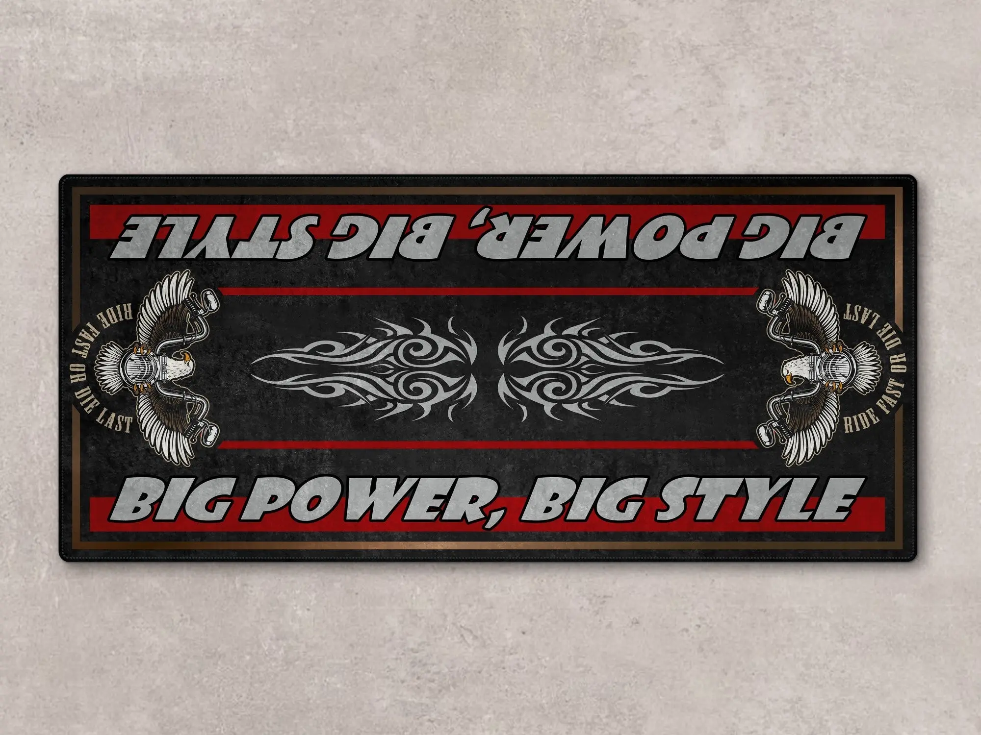 Motorcycle Mat for Cruiser Motorcycle "Big Power, Big Style" - MM7305 - Image 7