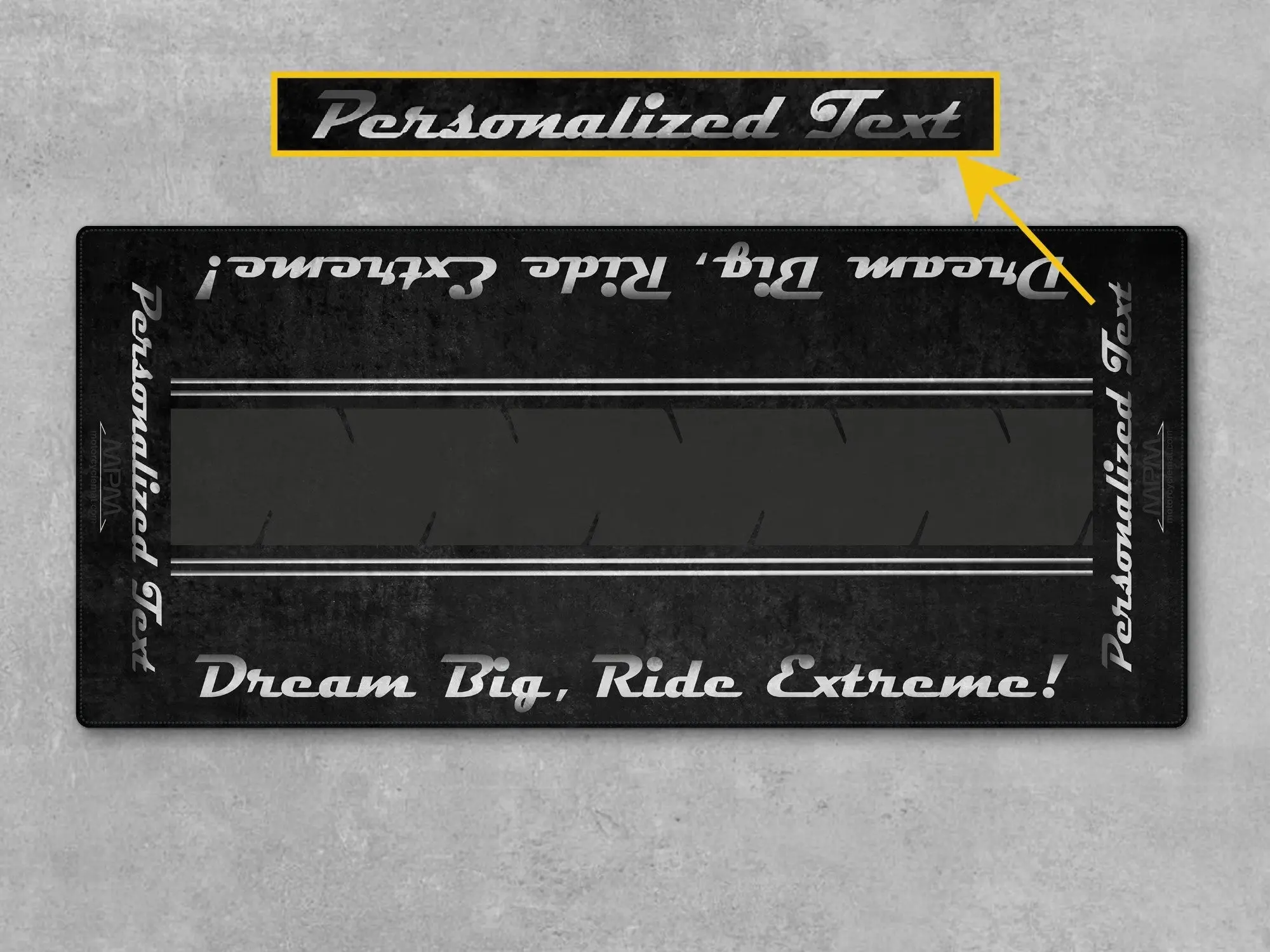 Motorcycle Mat For Cruiser Motorcycle "Dream Big, Ride Extreme" - MM7310 - Image 15
